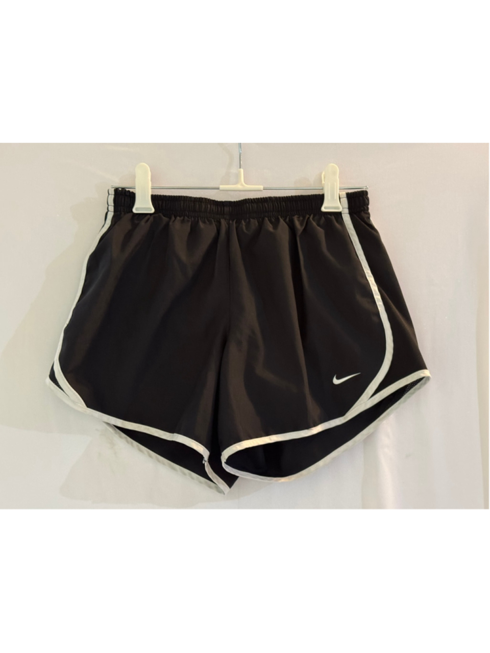 Girls Nike Dri-FIT Athletic Shorts Size L Black and White